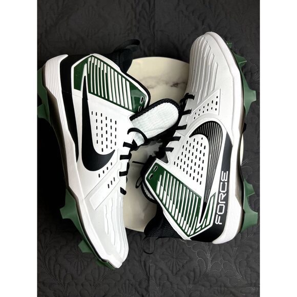 Nike Force Savage Pro 3 Lineman Football Cleats White Black Green Size 14:NWOB main image 6